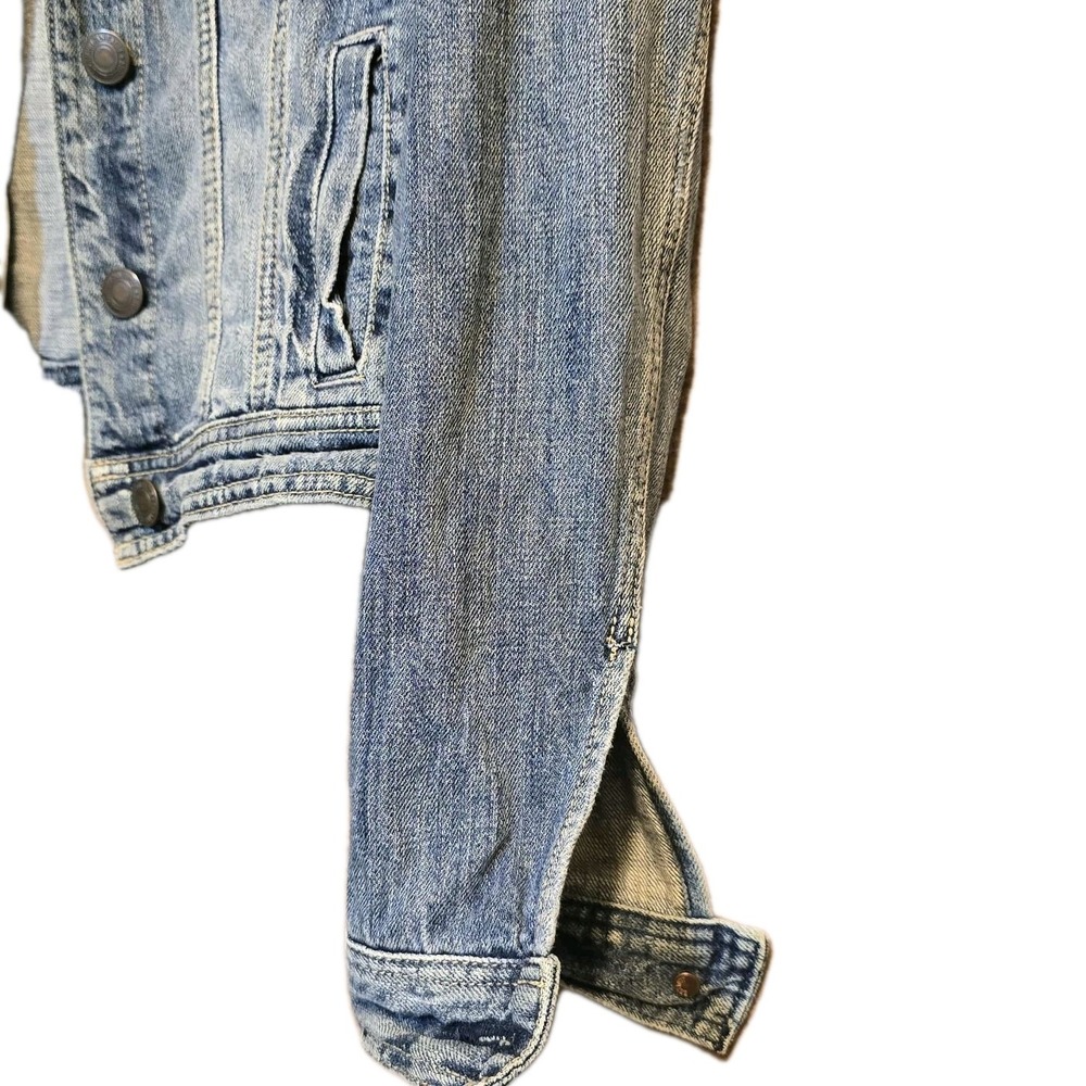 American Eagle Distressed Jean Jacket Women's Size SP - Picture 4 of 6